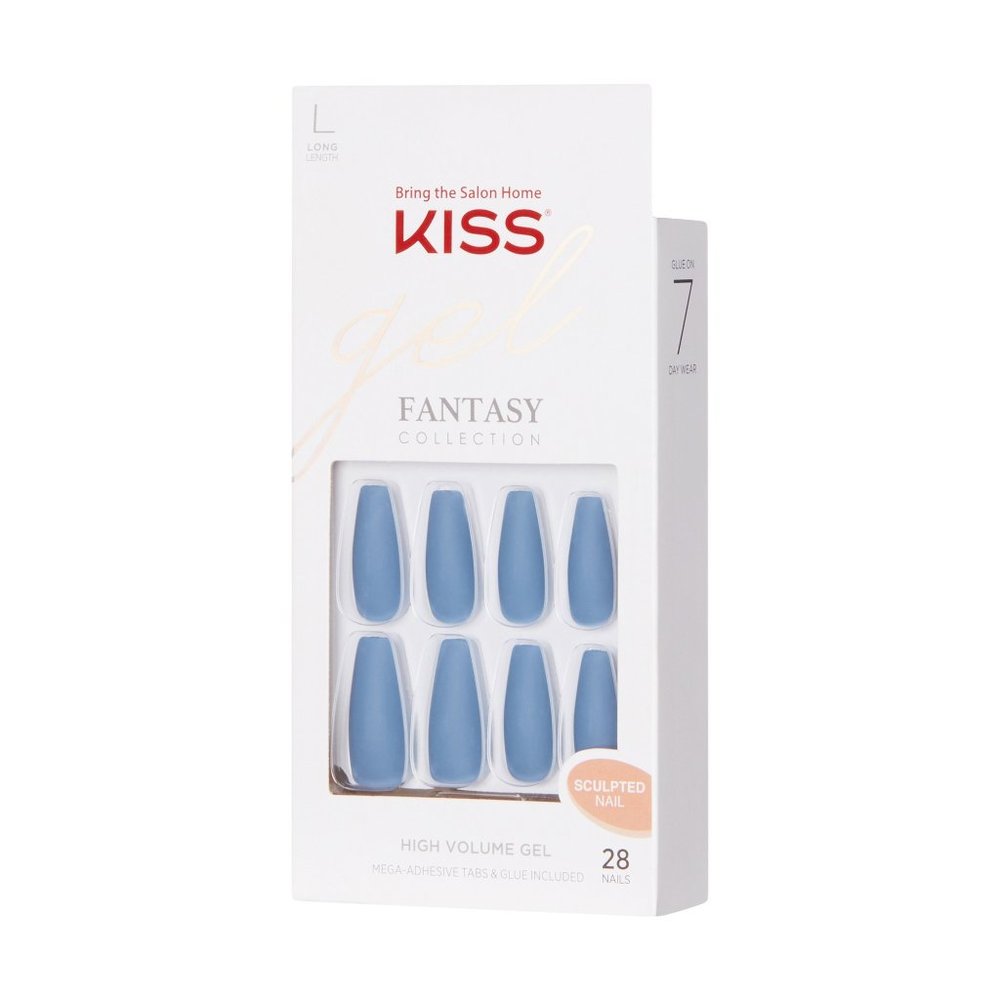 KISS Gel Fantasy Sculpted Fake Nails, ‘Sunshine Beauty’, 28 Count